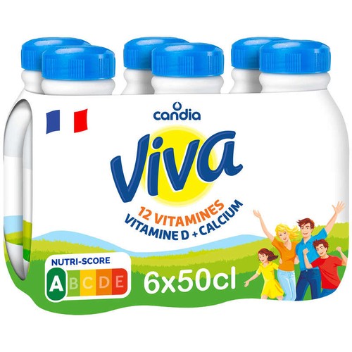 Candia Viva - Lait Vitaminé -  Le pack de 6x50cl