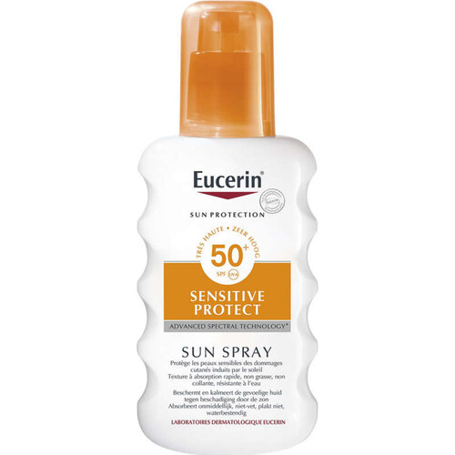 [Para] Eucerin Sun Protection Sensitive Protect Spray Solaire SPF50+ 200ml