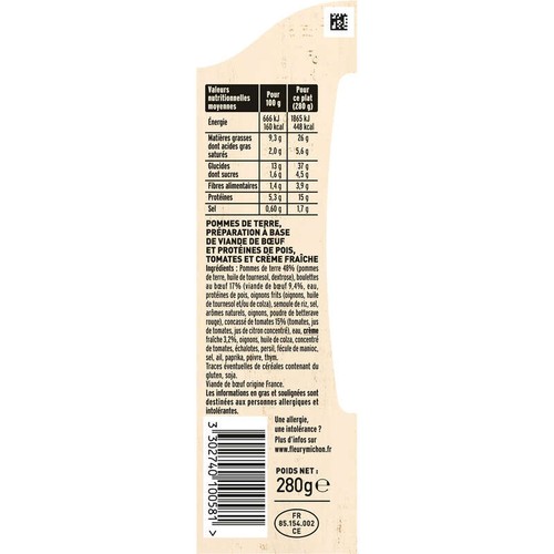 Fleury Michon Boulettes au boeuf Tomate Pomme de Terre 280g