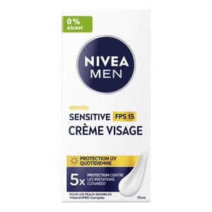 Nivea Men Crème Sensitive Visage SPF15 75ml