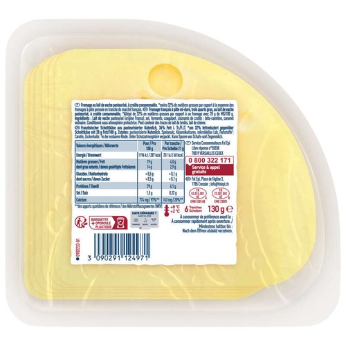 Fol Epi Fromage Riche en protéines x6 Tranches 130g