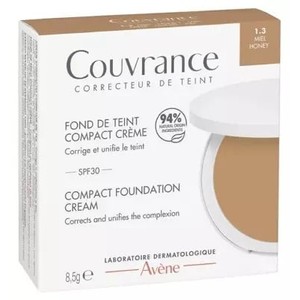 Avène Eau Thermale Couvrance Fond de Teint Compact SPF30 Teinte 1.3 Miel 8,5g
