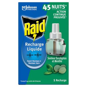 Raid Recharge Liquide Répulsif Moustiques & Moustiques Tigres *1