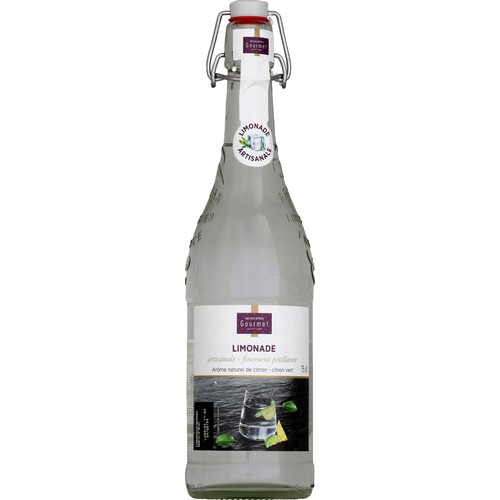 Monoprix Gourmet Limonade Artisanale Arôme Naturel Citron & Citron Vert 75cl