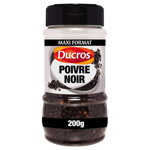 Poivre Noir Grains n°6 Classique - Grand Flacon Duc 200 g
