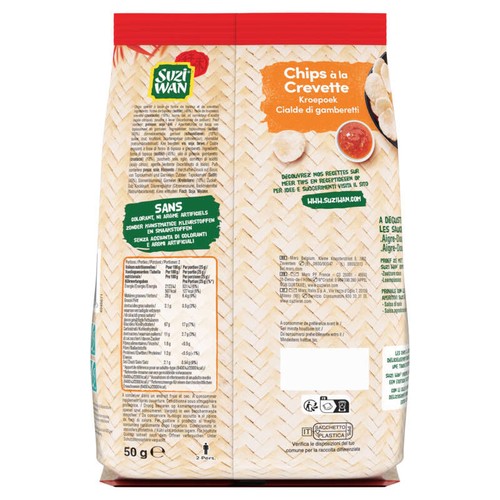 Suzi Wan Chips à la crevette 50g