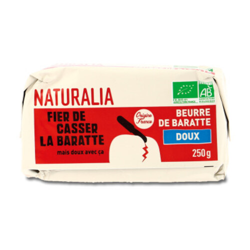 Naturalia Beurre de Baratte Doux Bio 250g