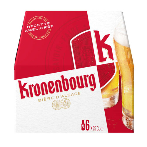 Kronenbourg Bière Blonde D'Alsace 6 X 25 Cl