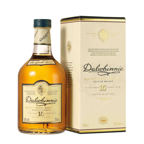 Dalwhinnie Whisky Ecosse Highland Single Malt 15 Ans 43 % Vol. 70cl