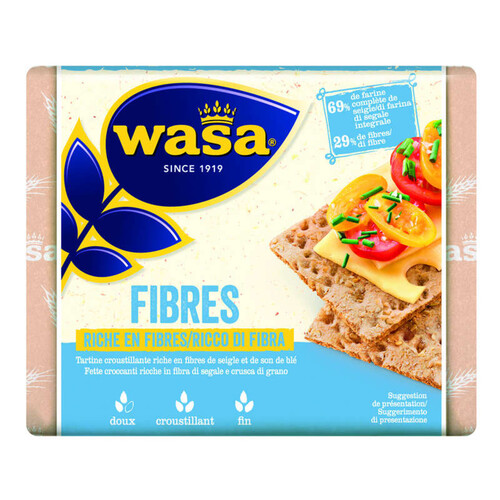 Wasa biscottes croustillantes fibres 230g