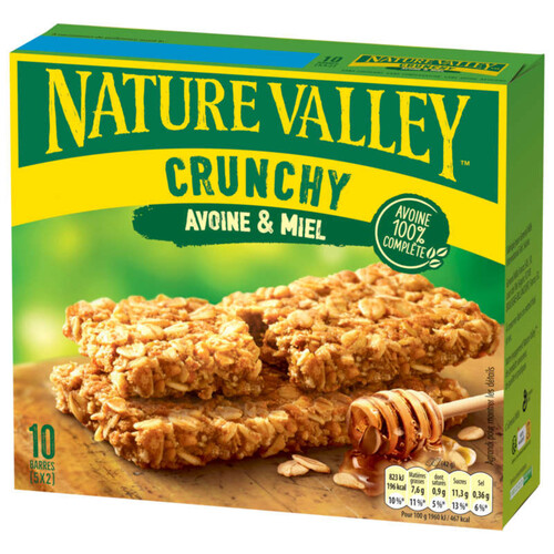 Nature Valley Barre De Céréales Crunchy Avoine & Miel 5X42G