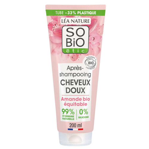 SO'BiO Étic Après-shampooing Cheveux doux au Lait d'amande Bio 200ml