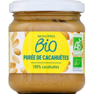 Monoprix Bio Purée de Cacahuètes 175g