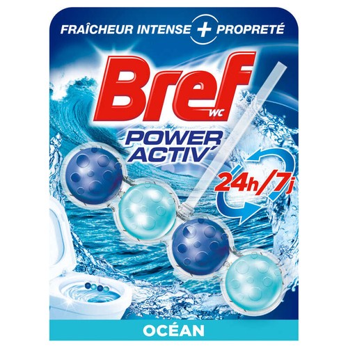 BrefBloc Cuvette Power Activ, Parfum Intense, Océan 50g