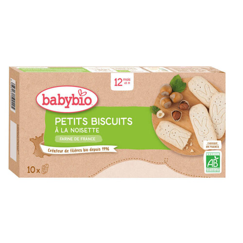 Babybio biscuit noisette 12m 160g