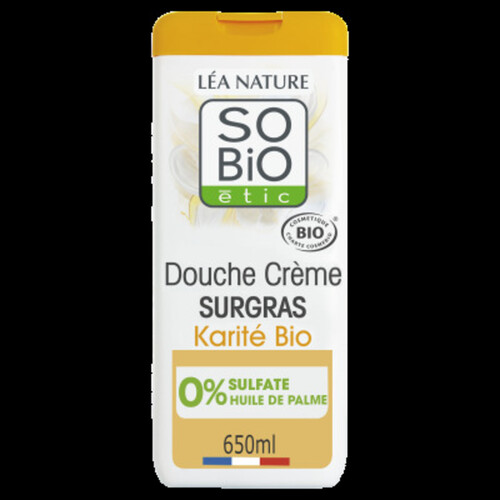 So'Bio Étic Crème de douche Surgras À L'Huile De Karité Bio 650ml