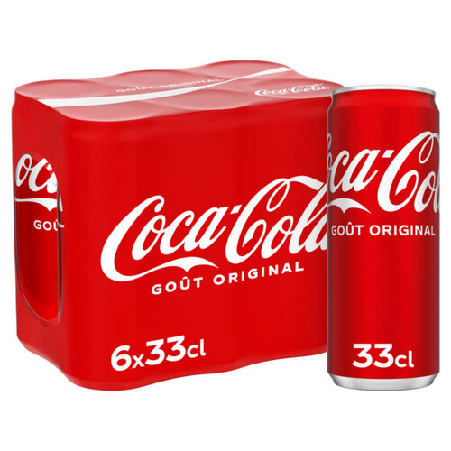 Coca-cola original canettes 6x33cl