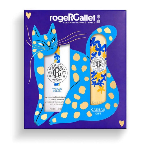 Roger & Gallet Coffret Eau Parfumée Bienfaisante Vanille Soleil 30ml et sa Crème Mains 30ml