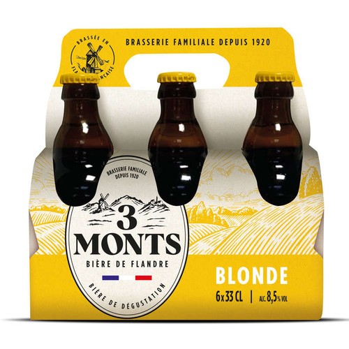 3 Monts Bière Blonde Pack de 6x33cl