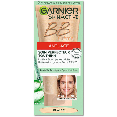 Garnier Skinactive Soin Miracle Perfecteur 5 en 1 Bb Anti-Âge Claire 2X50ml