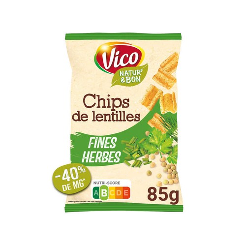 Vico Natur' & bon Chips de lentilles aux fines herbes 85g