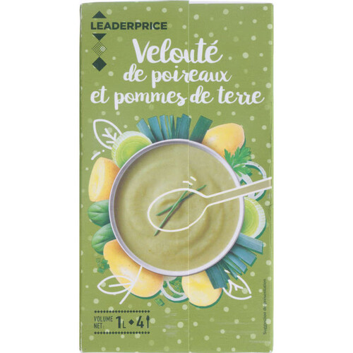 Leader Price velouté poireaux pomme de terre 1L