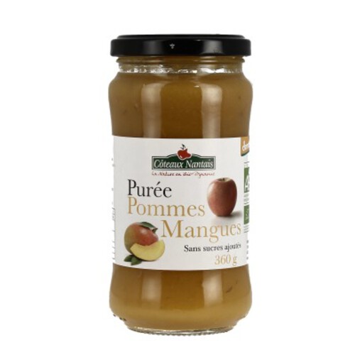 [Par Naturalia] Coteaux Nantais Purée Pomme Mangue Demeter Sans Sucres Ajoutés 360G Bio