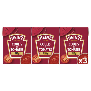 Heinz Coulis de Tomates brique 3 x 210 g