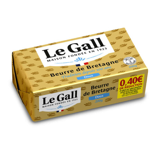 Le Gall Beurre de Bretagne doux 200g