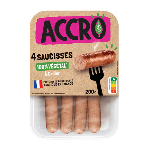 Accro Saucisses 100% végétal frais 200g