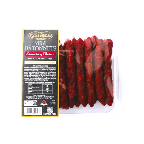 Les Roches Blanches mini batônnet Chorizo 100g