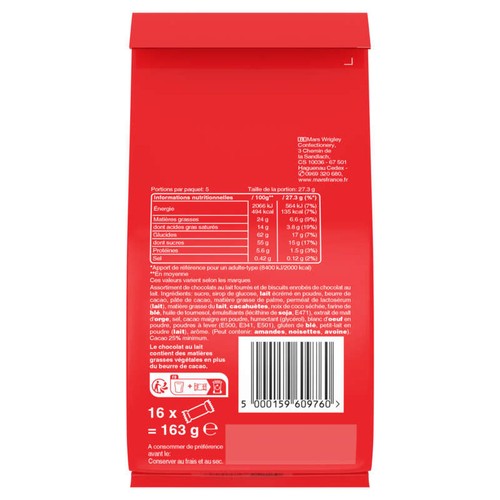 Celebrations Assortiment de chocolats emballés 163g