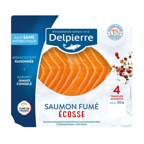 Delpierre Saumon Fumé Ecosse 120G