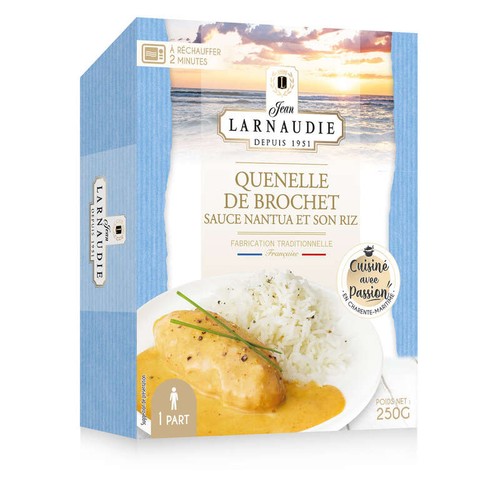 Larnaudie Quenelles de brochet sauce nantua riz 250g