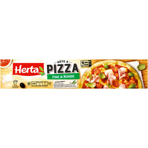 Herta pâte à pizza fine et ronde