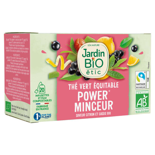 Jardin Bio Etic Thé Vert Minceur Bio Sachet x20 30g