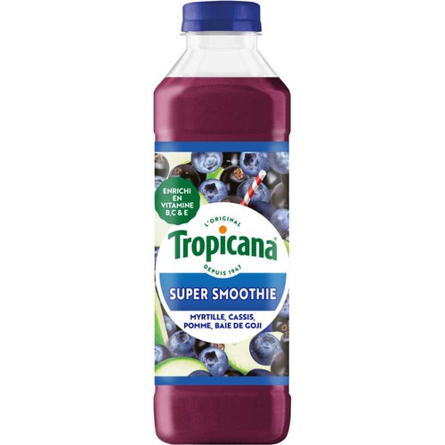 Tropicana Smoothie myrtille cassis 75cl