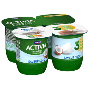 Activia Yaourt Bifidus Saveur Coco 4x125g