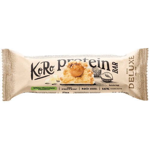 Koro Barre chocolat Blanc & Noisettes  55g