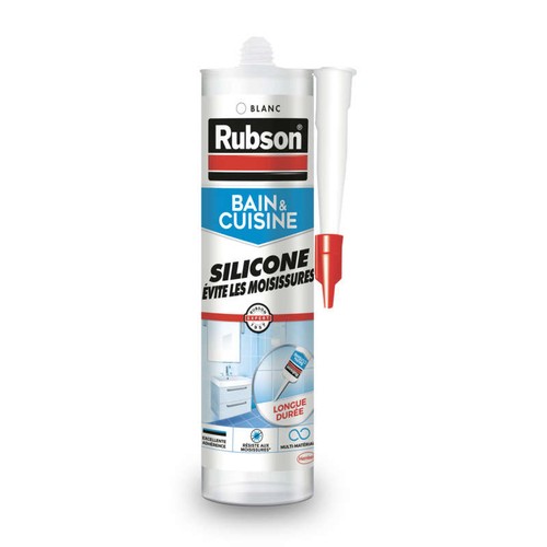 Rubson blanc silicone bain & cuisine pure anti moisissures 280ml