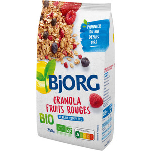 Bjorg Granola Fruits Rouges, Bio 350G