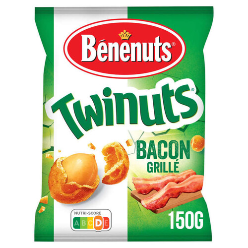 Benenuts - Twinuts - Cacahuètes enrobées saveur bacon - Le sachet de 150g