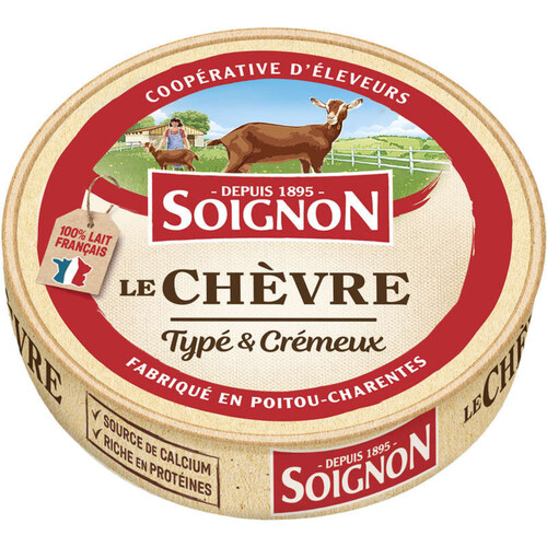 Soignon Fromage De Chèvre Typé Et Crémeux 180g