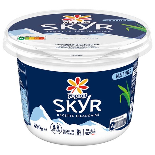 Yoplait Skyr Nature Recette Islandaise 0% M.G. 850g
