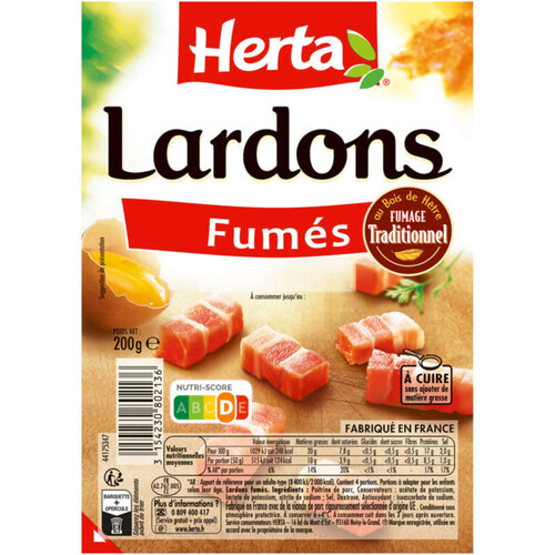 Herta Lardons Fumés 200g