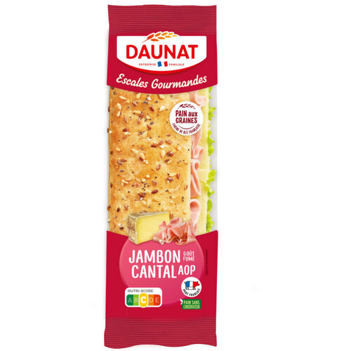 Daunat Baguette Escales Gourmandes Jambon Emmental AOP 160g