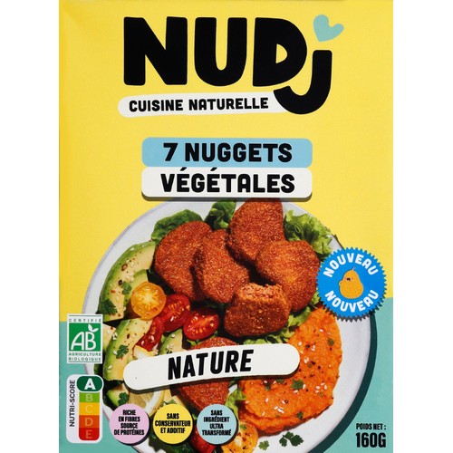 Nudj Nuggets végétales Bio originales x7 - 160g