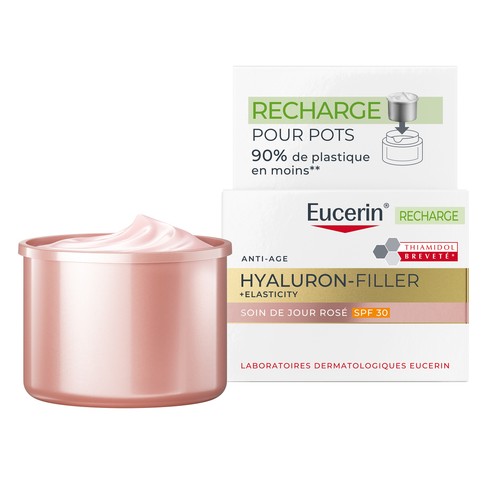 Eucerin Hyaluron Filler Elasticity SPF30 Recharge Soin Jour Rose 50ml