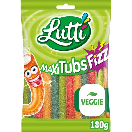 Lutti Bonbons Assortiments Fili-tubs XL Sans Gélatine 180g