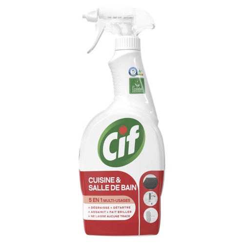 Cif Cleanboost Spray Nettoyant Cuisine & Salle de Bain 750ml